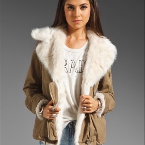 UNIF fur cargo army coat - Picture 2 of 5